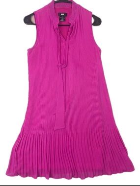 DKNY Hot pink maxi dress with ruffles Size 6 Women’s